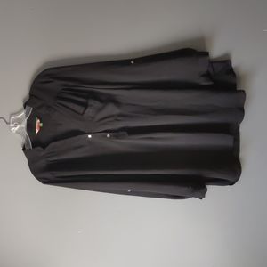 Womens Size 1X Modcloth Fervour "Pam Breeze-ly" Tunic Top in Black